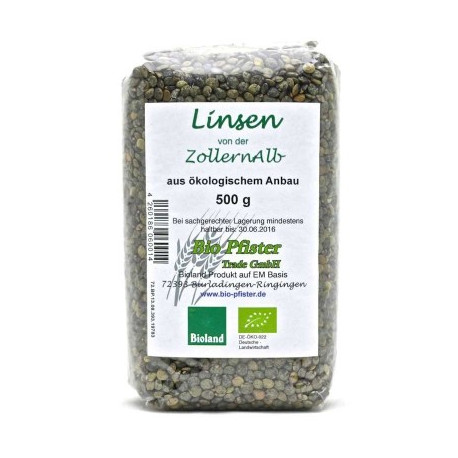 Bio-Pfister - Zollern Alb-Lentilles - 500g