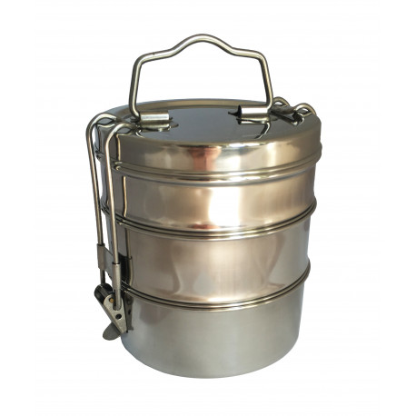 iffin-Box "Bombay Tiffin" is a 3-storey, stainless steel
