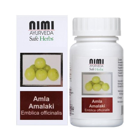 Nimi - Cápsulas Amla - 60 piezas, 10% taninos