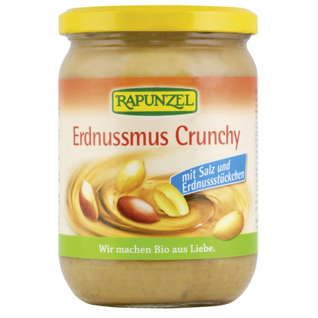 Rapunzel - Erdnussmus Crunchy mit Salz - 500g