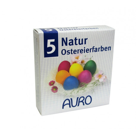 Auro - Natura-Ostereierfarben - 5 Colori | In Miraherba ordinare!