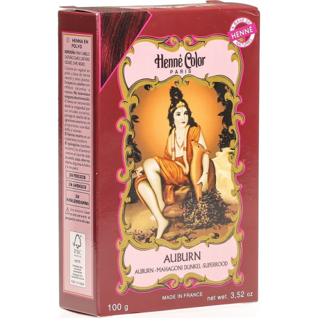Henna Color Auburn henna powder-mahogany-dark - 100g