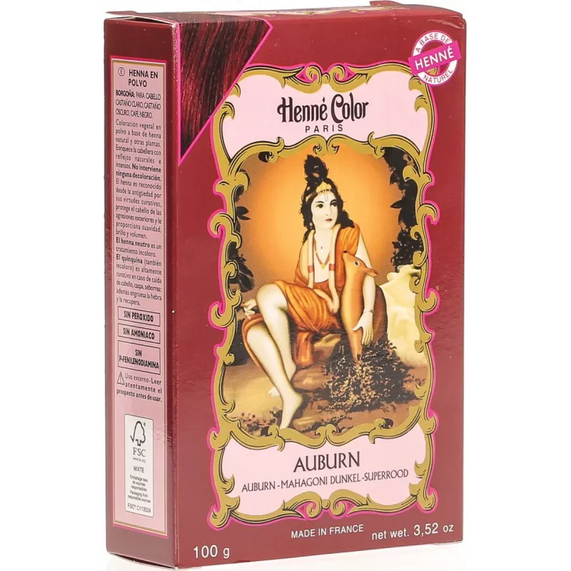 Henné Color - Auburn Hennapulver Acajou foncé - 100g