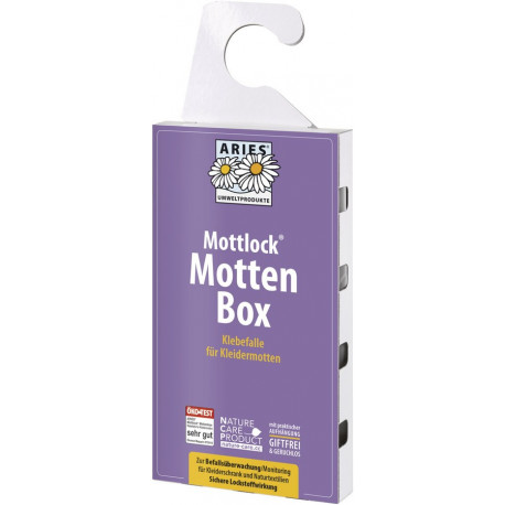 Aries - Mottlock Mottenbox - 1St, gegen Motten im Kleiderschrank