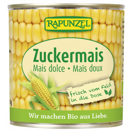 Rapunzel sweetcorn in the tin - 160g - for the quick Bio-in kitchen!