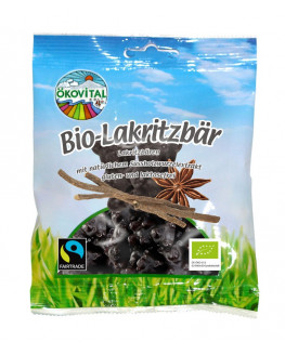 Ökovital - Organic liquorice bears - 80g | Miraherba organic sweets