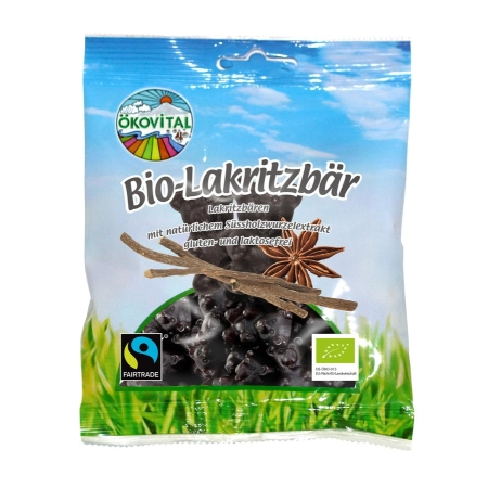 Ökovital - Ositos de regaliz ecológicos - 80g | Miraherba