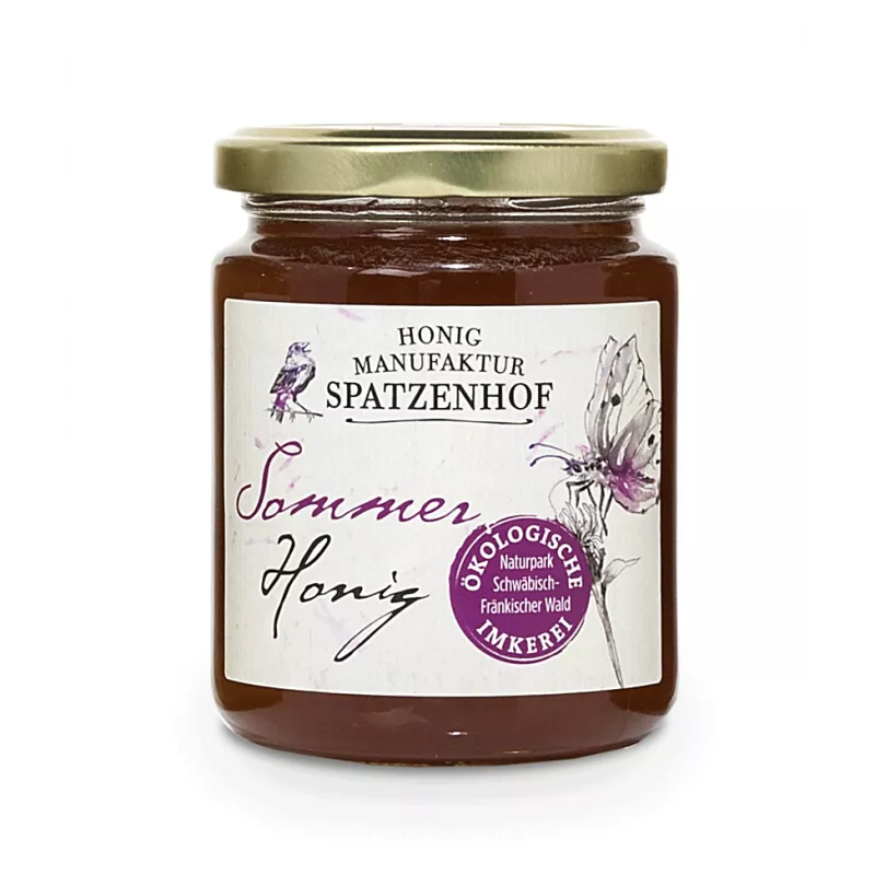 Spatzenhof - Bioland Été-Miel - 340g