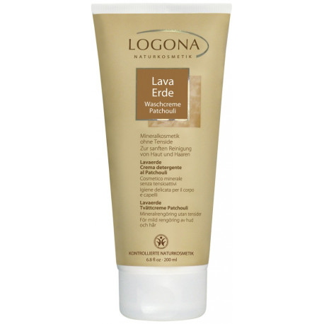 Logona - Lava Earth Wash Cream Patchouli - 200ml