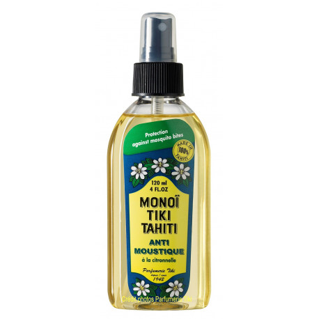 Monoi Tiki Tahiti - mosquito repellent lemon grass - 120ml
