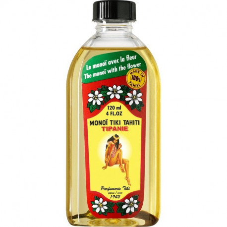 Monoï Tiki Tahiti - huile de noix de Coco Frangipani - 120ml