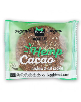 Kookie Cat - Samen und Kakaobruch - 50g, Cashew-Hafer Keks