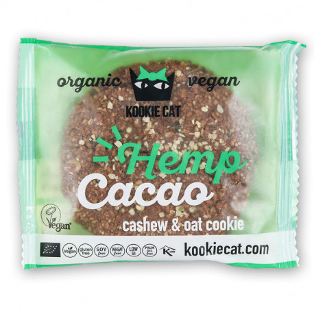 Kookie Cat - Samen und Kakaobruch - 50g, Cashew-Hafer Keks