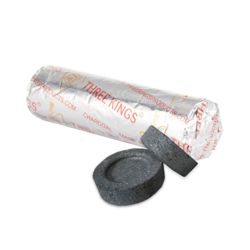 Three Kings incense charcoal 33mm 10 tablets