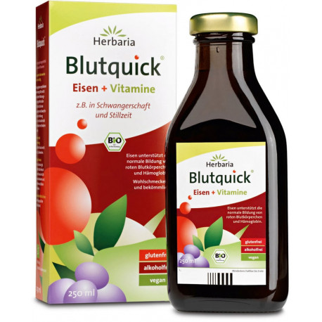 Herbaria - Blutquick bio Eisen + Vitamine - 250ml