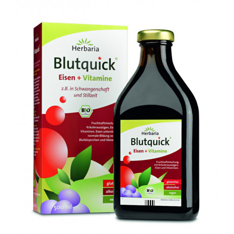 Herbaria - blood quick bio iron + vitamins 500ml