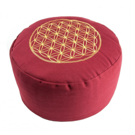 Berk Balance - meditation cushion, flower of life - red