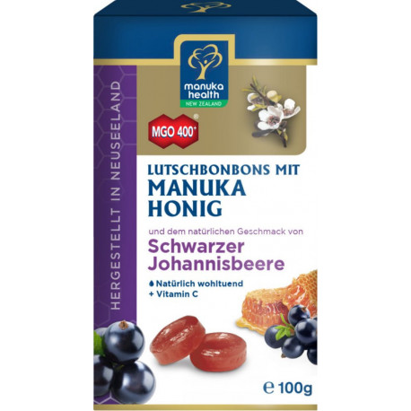 De Manuka Health Miel de Manuka Lutschbonbons Cassis 100g