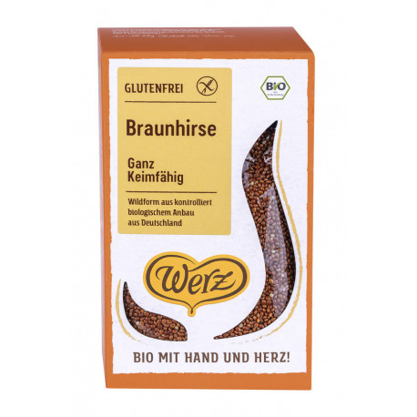 Werz -  Braunhirse ganz glutenfrei - 500g | Miraherba Bio-Lebensmittel