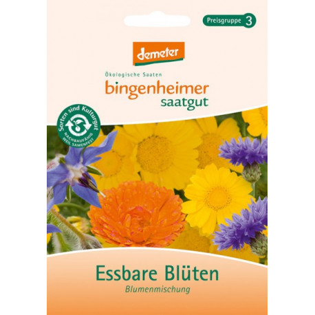 Bingenheimer - Saatgut Essbare Blüten | Miraherba Bio Garten