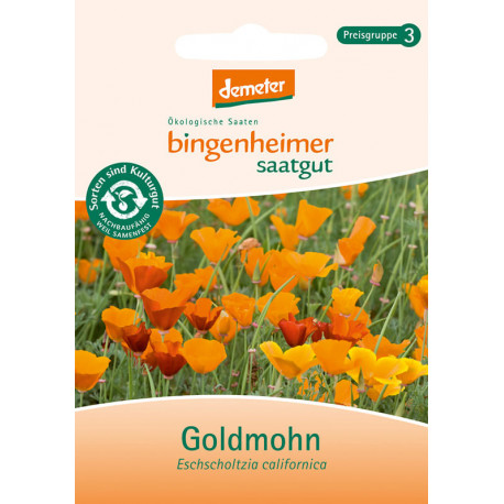 Bingenheimer Saatgut - Goldmohn | Miraherba Bio Garten