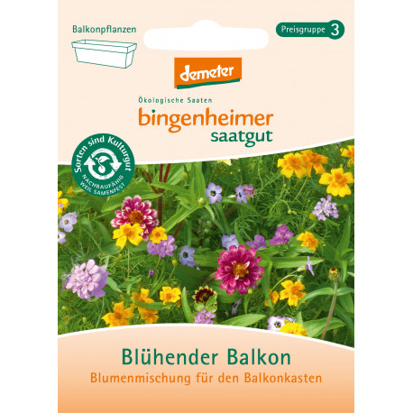 Bingenheimer Saatgut - Blühender Balkon | Miraherba Bio Garten