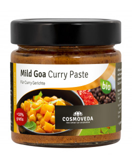 Cosmoveda - ORGANIC Mild Goa Curry Paste - For delicious curry dishes