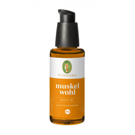 Primavera - Muskelwohl Aktiv Öl bio - 50ml | Miraherba Massageöle
