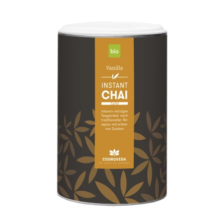 Cosmoveda - Chai Latte Instantáneo Orgánico Vainilla - 180 g