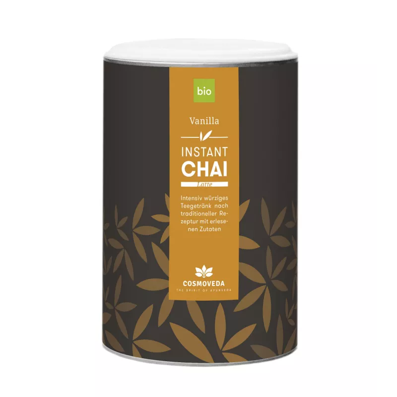 Cosmoveda - Chai Latte Instantáneo Orgánico Vainilla - 180 g