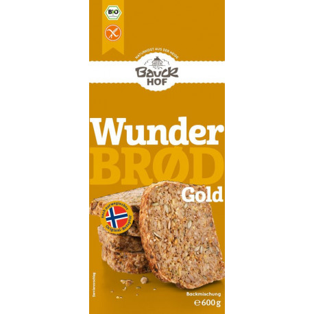 Bauckhof - Wunderbrød Gold gluten free organic 600g