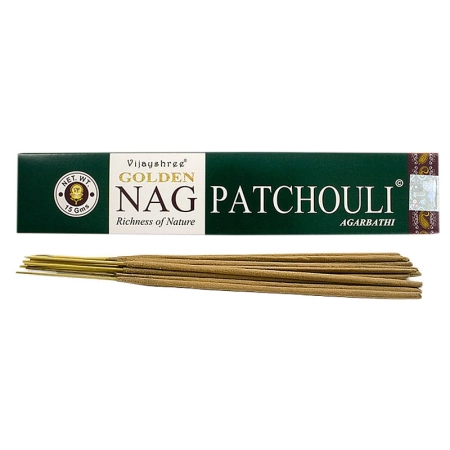 Vijayshree - Incienso Golden Nag Pachulí - 15g | Miraherba