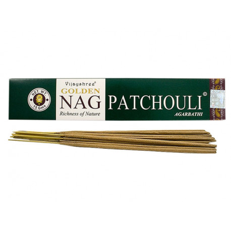 Vijayshree - bastoncini di Incenso Golden Nag Patchouli - 15g