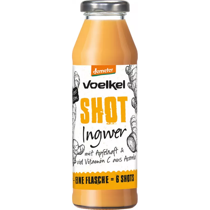Voelkel - Zenzero Shot 280l | Miraherba Bio Alimenti