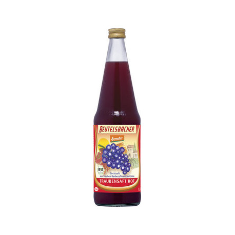 BEUTELSBACHER - el zumo de Uva roja naturtrüber zumo en bruto - 0,7 l