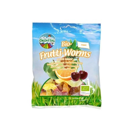 Ökovital - Bio Frutti Worms - 80 g | Miraherba plaisir de mâcher bio