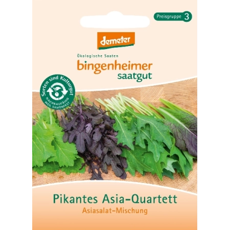 Bingenheimer De Semillas Picante Asia-Cuarteto, Salatmischung