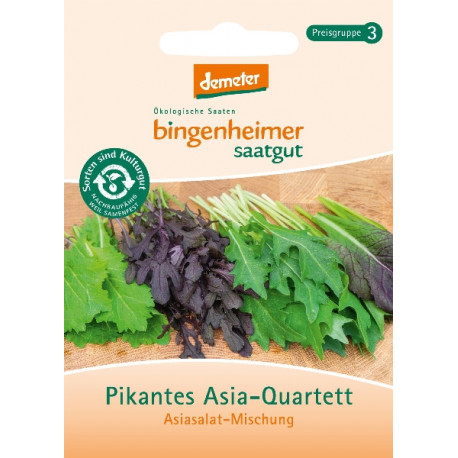 Bingenheimer Saatgut - Spicy Asian-Quartet, Salad Mix