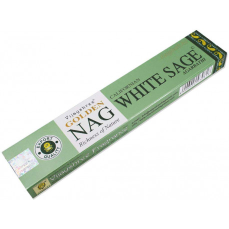 Vijayshree - Incense Sticks Golden NAG Californian White Sage - 15g