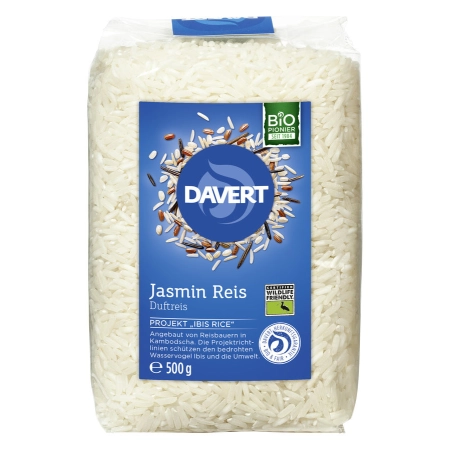 Davert - Arroz Jazmín - 500g | Miraherba los Alimentos biológicos