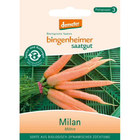 Bingenheimer saatgut - carrots Milan - 1.75 g | Miraherba plants
