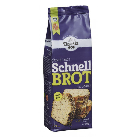 Bauckhof - quick-bread with seeds, gluten free organic 500g