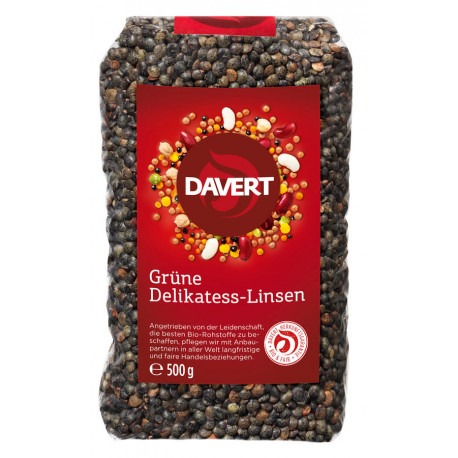 Davert - Green delicacy lentils - 500g | Miraherba organic legumes