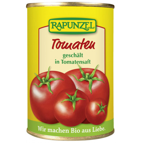 Rapunzel tomatoes peeled in cans| Miraherba organic food