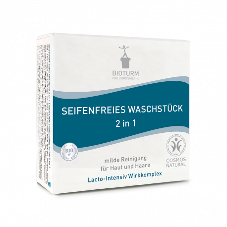 Bioturm - Seifenfreies Waschstück 2 in 1- 100g |  Miraherba Kosmetik