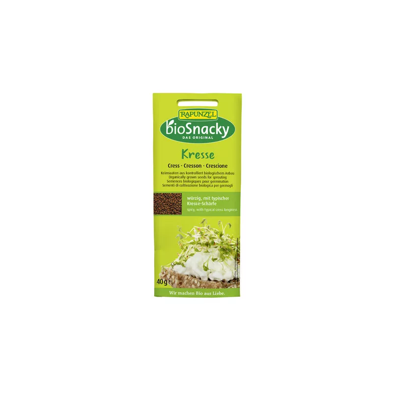 Rapunzel - bioSnacky Cress Sprout Seeds - 40g | Miraherba organic food