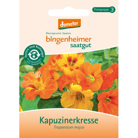 Bingenheimer Saatgut - Capucine - 3,5 g | Miraherba Plantes