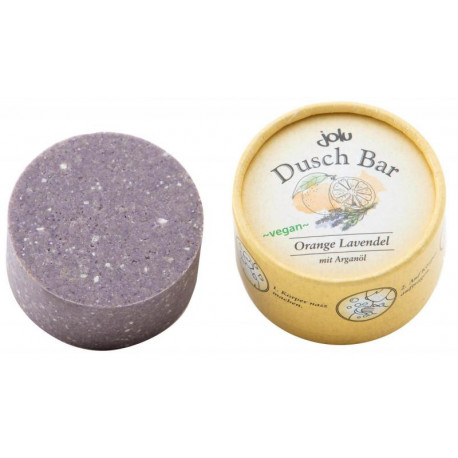Jolu - shower-Bar-Orange-lavender - 100g | Miraherba natural cosmetics