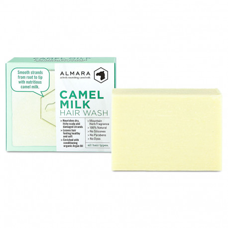 Almara - jabón capilar orgánico con leche de camello - 120g