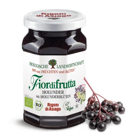 Rigoni di Asiago - flor de saúco & berry fruit spread - 250g